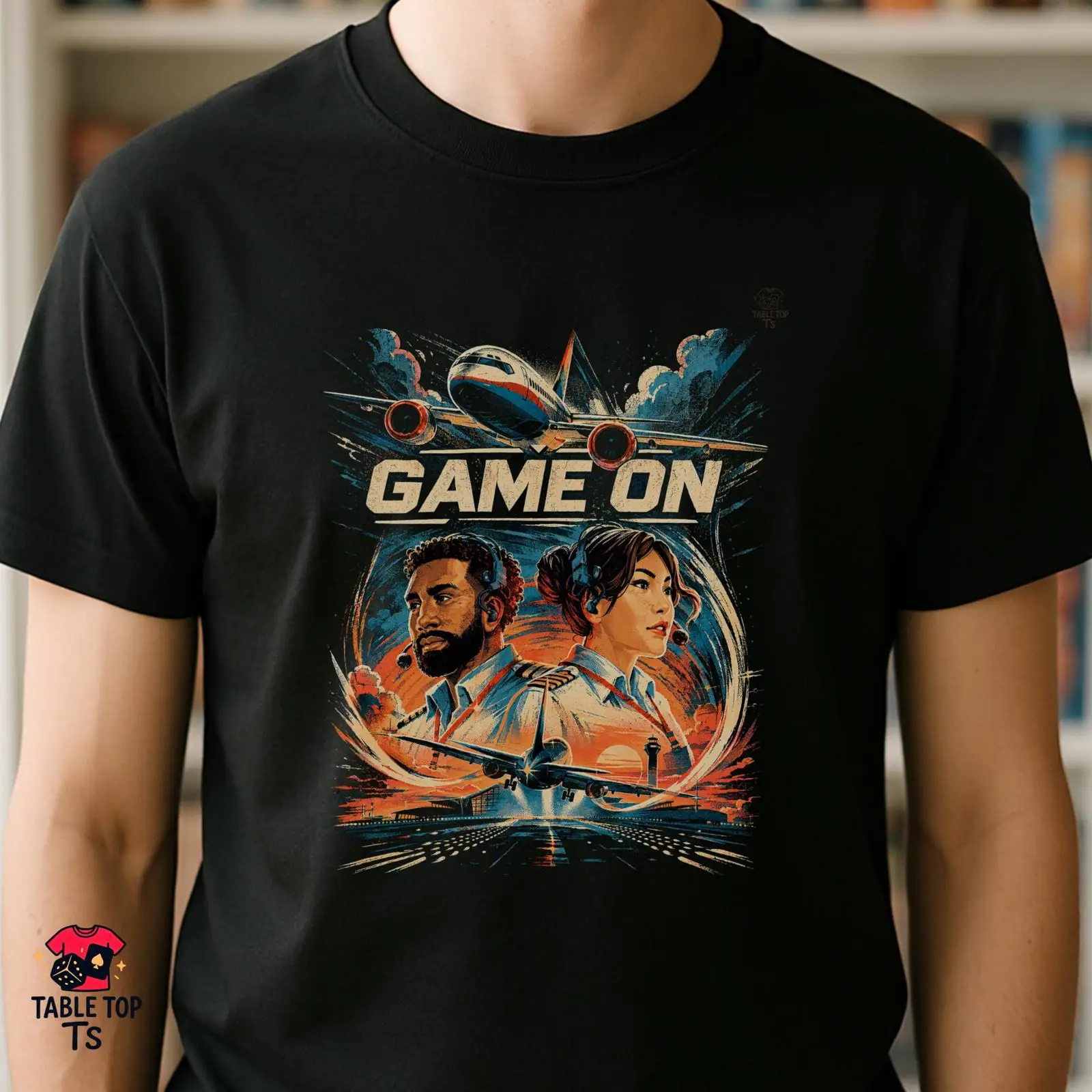 Board Game Inspiration - เสื้อยืด GAME ON ทีมสกาย แรงบันดาลใจจาก Retro