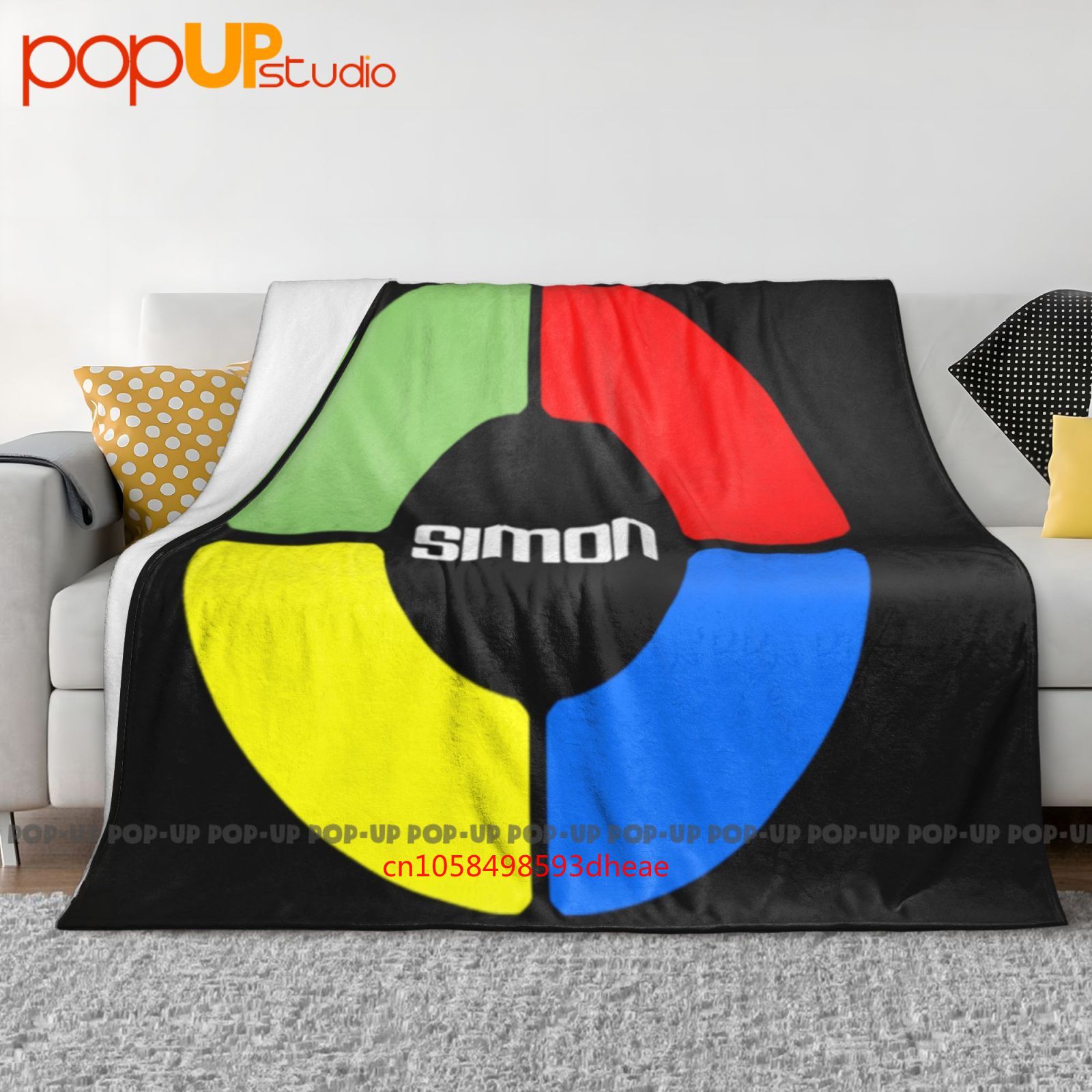 Board Game Quilt - ผ้าห่มนุ่มพิเศษลายเกมซิมอน เฮเธอร์ สำหรับคลุมโซฟาและเตียงในฤดูหนาว