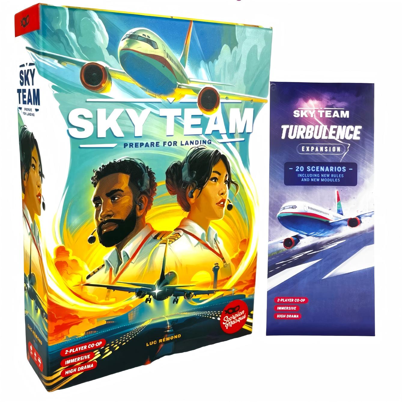 Board Game Unmatched - เกมกระดาน: SKY TEAM Base Game, เวอร์ชันเสริม,
