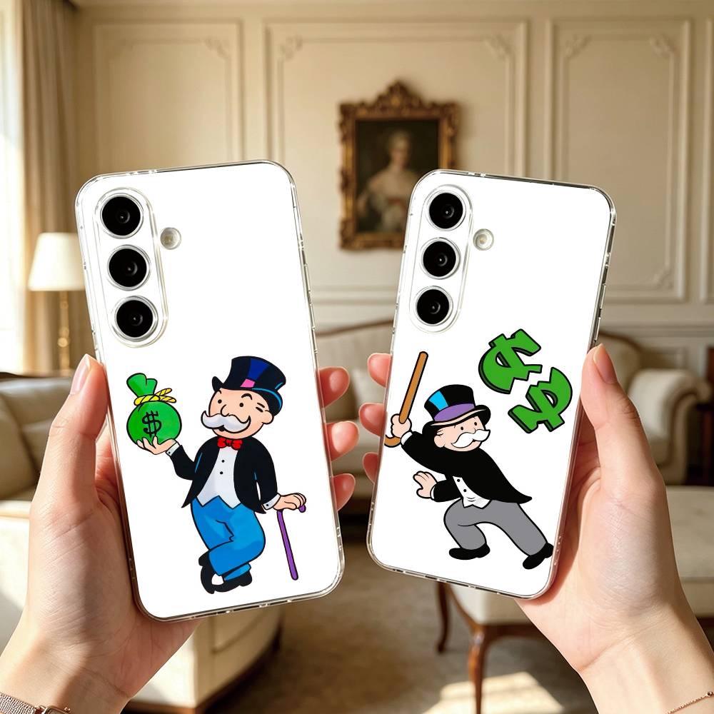 Board Game Quote - เคสโทรศัพท์ซิลิโคนใสลายเกมกระดาน MonopolyES สำหรับ Samsung A10,12,20,21S,30,31,40,50,51,52,70,71 ของขวัญ