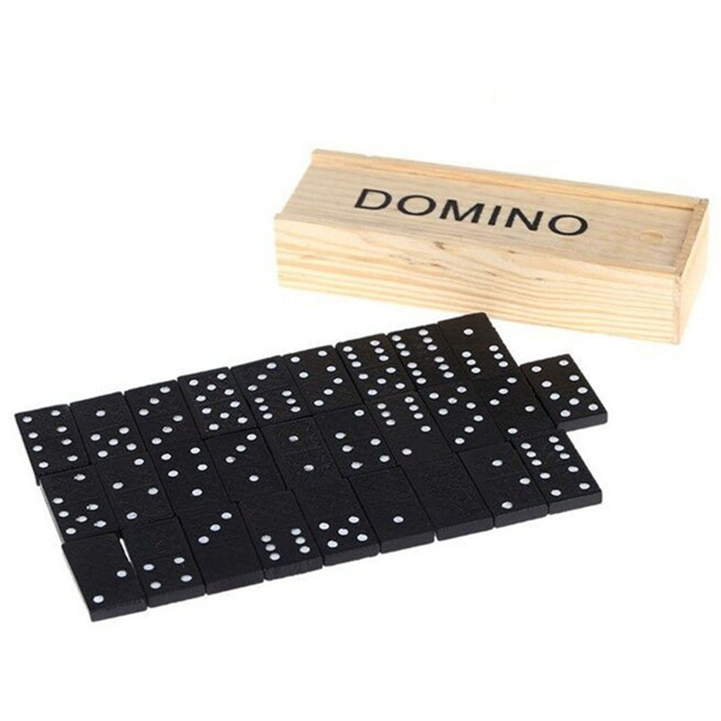 28 ชิ้น/เซ็ตเกมกระดานโดมิโนไม้ - Board Game Land บทวิจารณ์และราคา