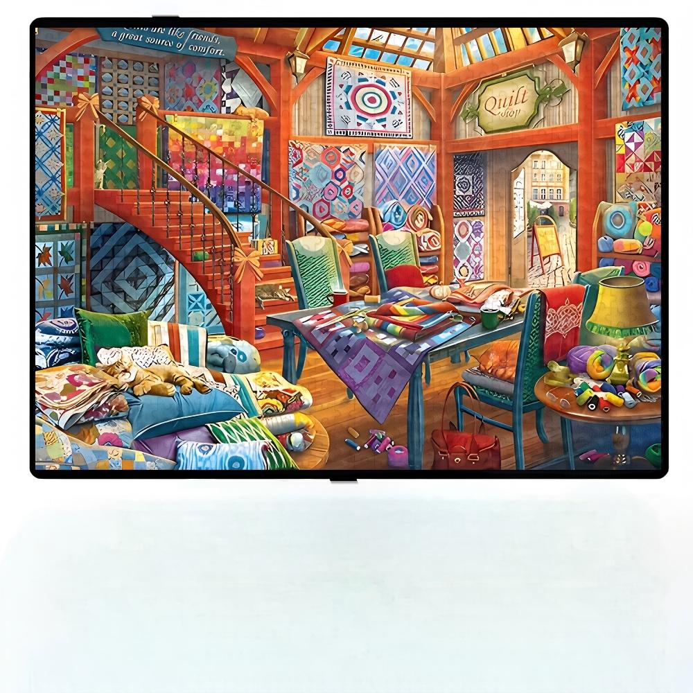 จิ๊กซอว์สำหรับผู้ใหญ่, ห้องแมว - Board Game Quilt บทวิจารณ์และราคา