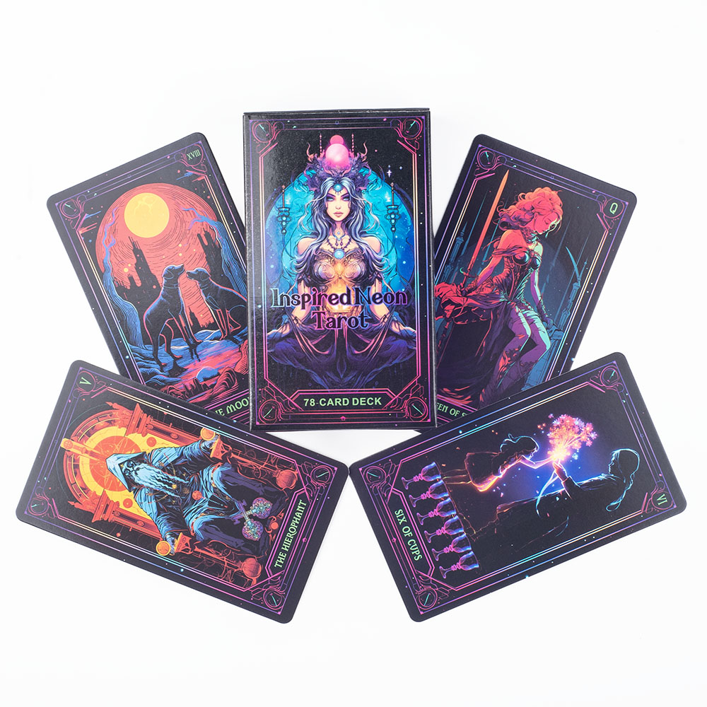 Inspired Neon Tarot Deck 78 Ca - Board Game Inspiration บทวิจารณ์และราคา