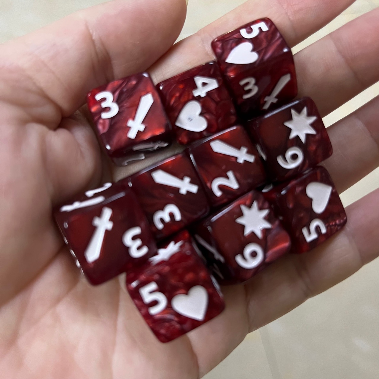 10 ชิ้นชุดใหม่ 16 มิลลิเมตร 6  - Board Game Land บทวิจารณ์และราคา